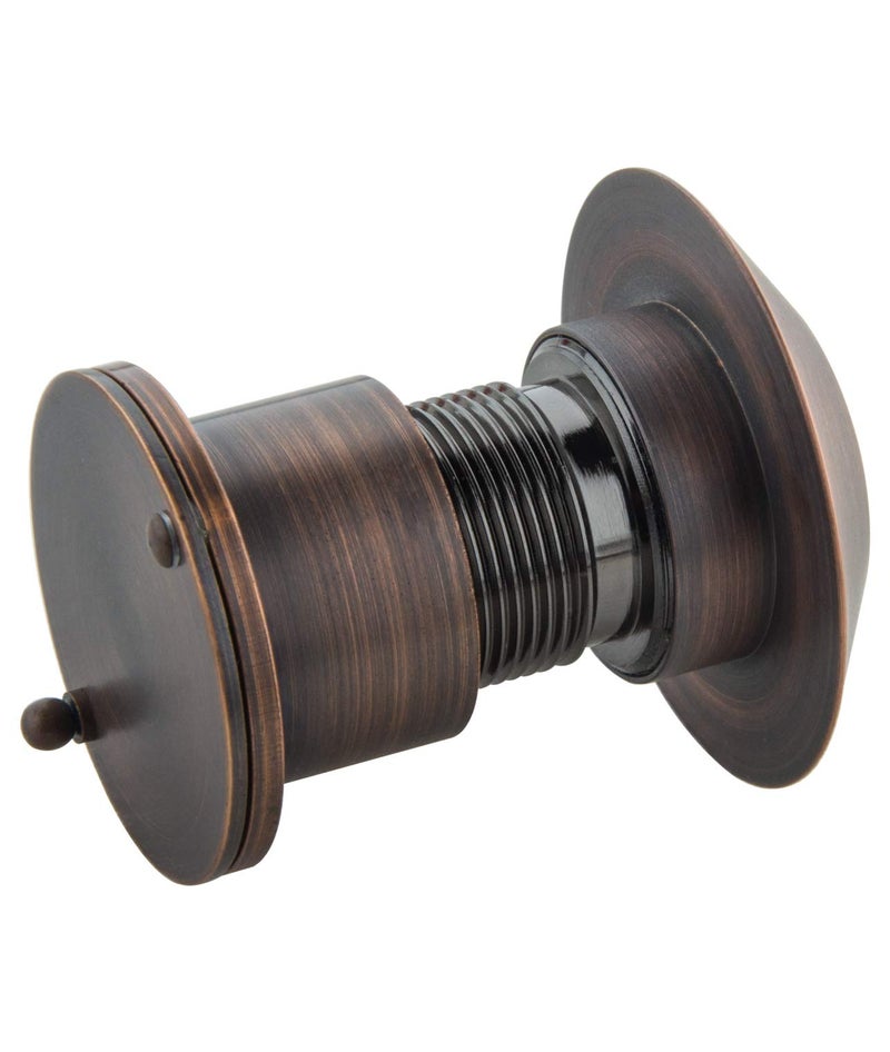 Earl Diamond - Solid Brass Door Peep Holes for Front Door, 220-Degree Door Viewer Peephole with Heavy Duty Rotating Privacy Peephole Cover for 1-21/32" to 2-1/8" Thick Door (Brushed Oil Rubbed Bronze) - Image 3